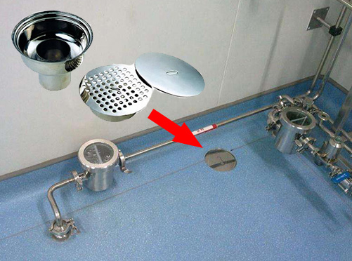 304不锈钢洁净地漏